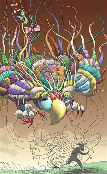 Т. Поліщук. «Повітряний змій». 2014. Цифровий живопис